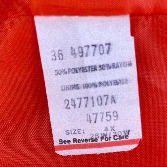 Vintage Koret Two Button Long Sleeve Blazer - Orange - Picture 14 of 15